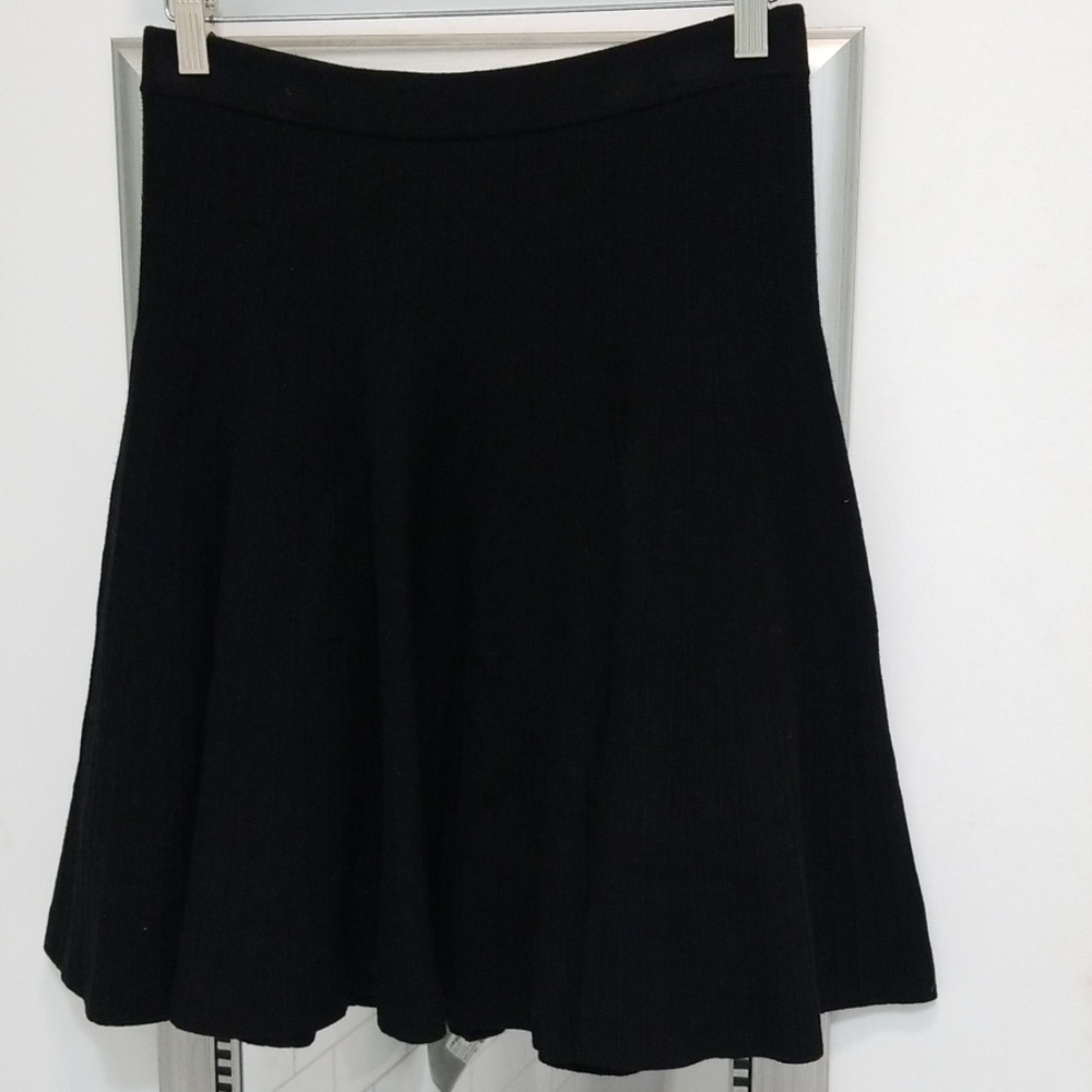 Philosophy Black Knit Skater Skirt